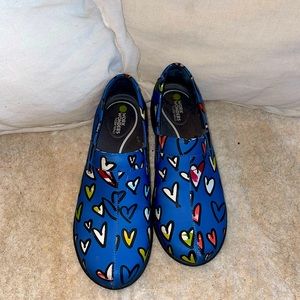 DANSKO clog slip on heart BRITTO design ! Like-new